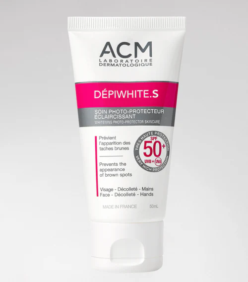 ACM DEPIWHITE "S"ECRAN SOIN PHOTO PROTECTEUR ECLAIRCISSANT SPF50+50ML