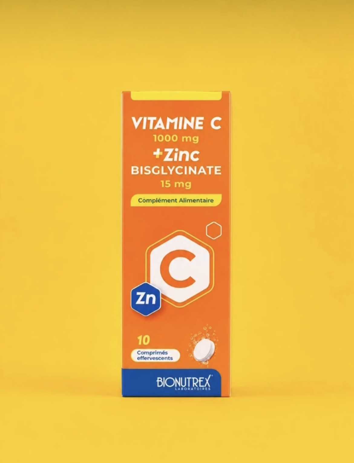BIONUTREX VITAMINE C 1000 MG + ZINC B/10 EFFERVESCENT