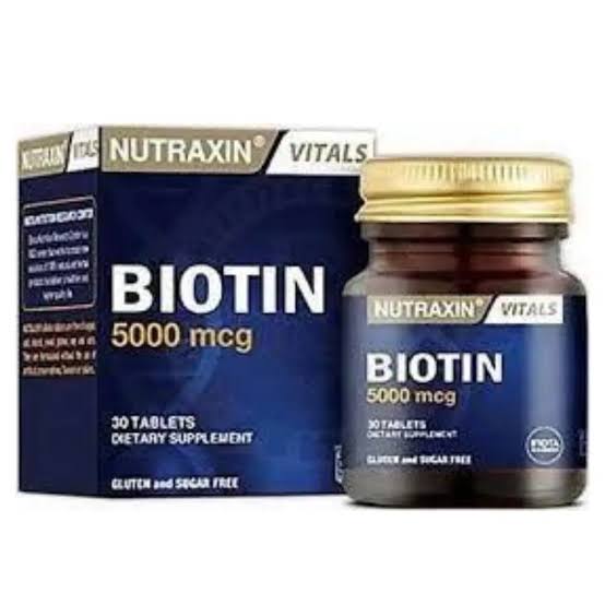 NUTRAXIN BIOTINE 5000 MCG B/30 CP C/30