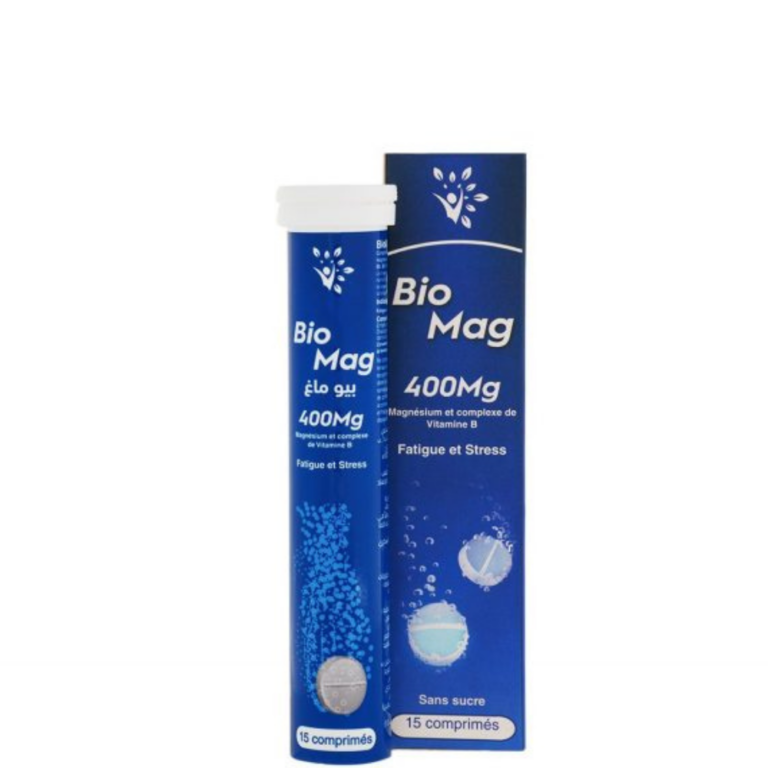 BIO MAG 400MG MAGNESIUM ET COMPLEX VIT B EFFERVESCENT BT/12 COMP