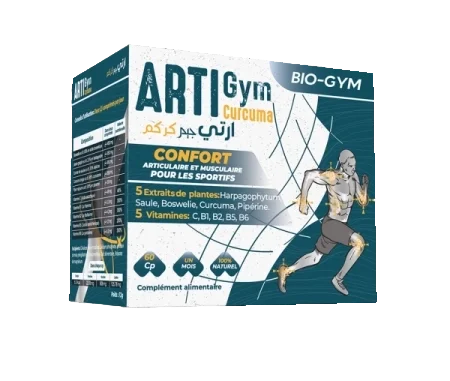 SCI.BIO-GYM ARTI GYM CURCUMA BT/60 CONFORT ARTICULAIRE ET MUSCULAIRE. C/24