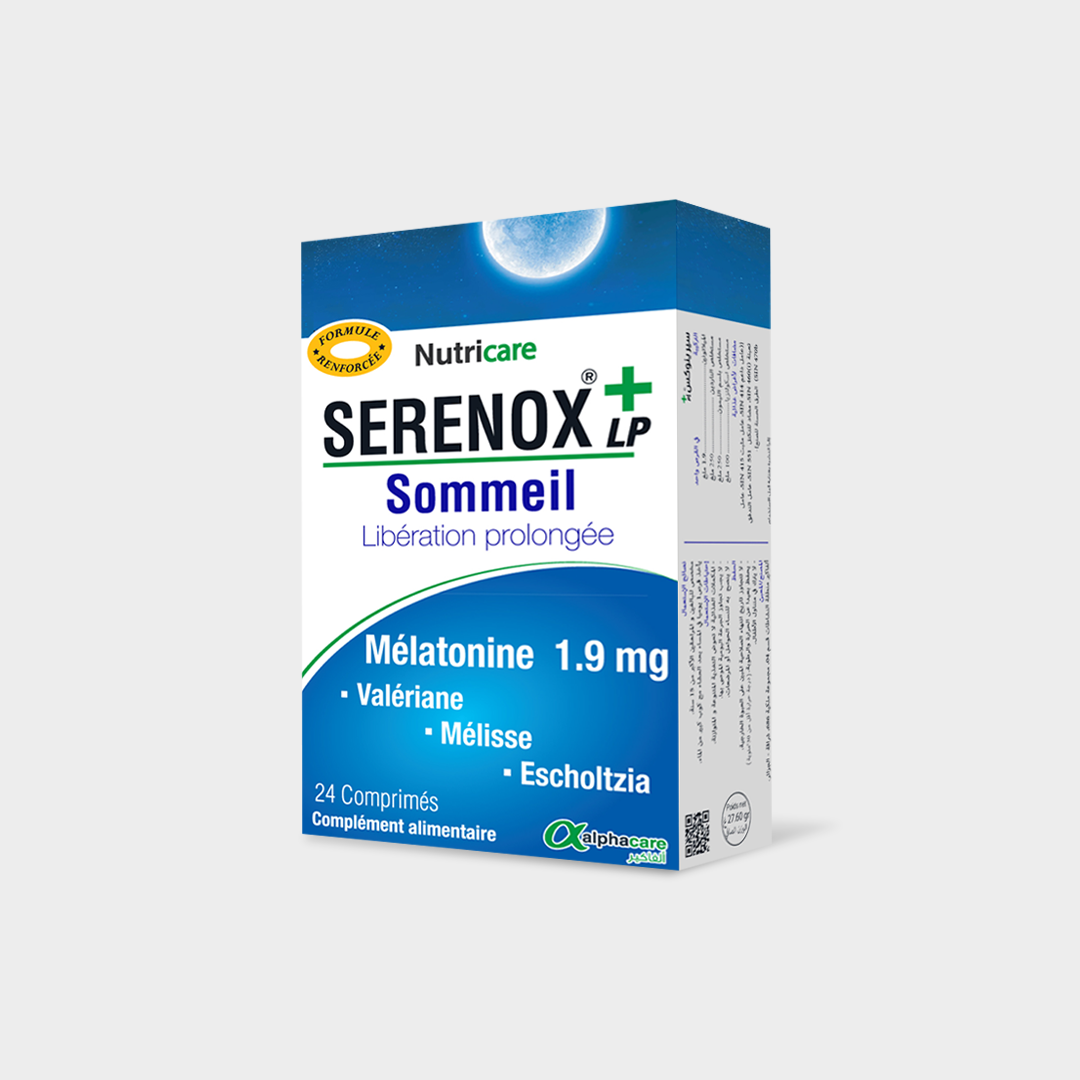 ALPHACARE NUTRICARE SERENOX SOMMEIL MELATONINE 1.9 MG LP BT/24 COMP