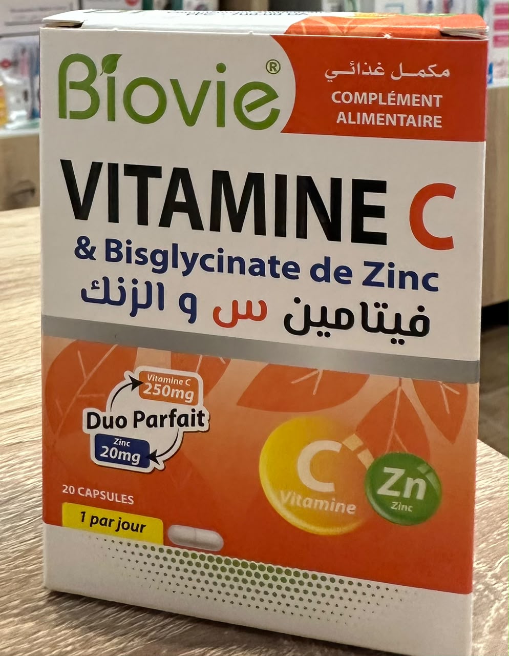 BIOVIE VITAMINE C+ BISGLYCINATE DE ZINC