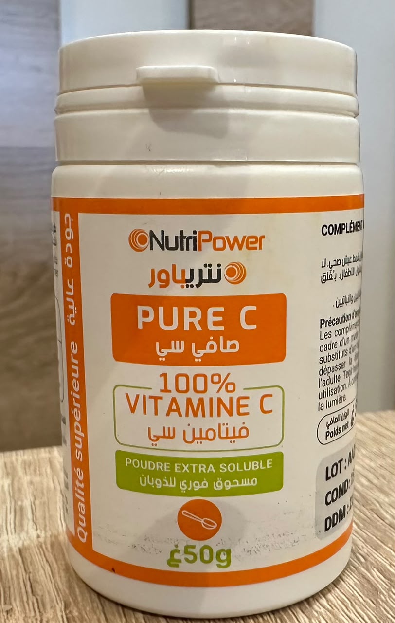 NUTRIPOWER VITAMINE C EN POUDRE POT 50GR