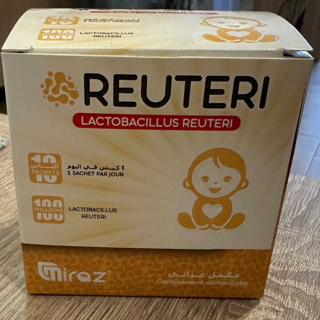 MIRAZ REUTERI LACTOBACILLUS PROBIOTIQUES 0 MOIS B/10 SACHETS 