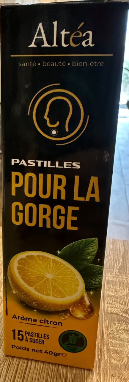 ALTEA PASTILLES POUR LA GORGE B/15 CITRON