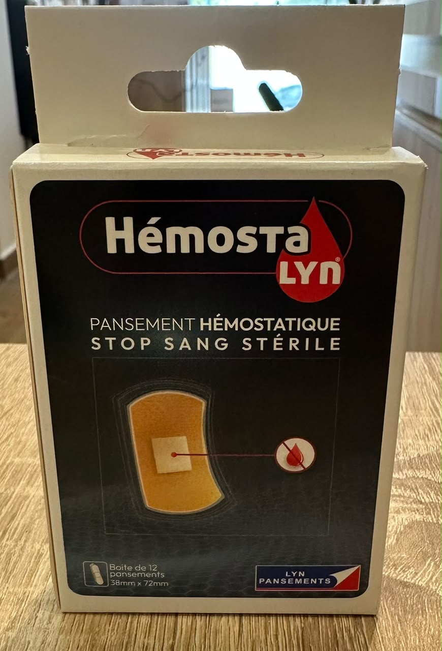 LYN HEMOSTALYN PANSEMENT HEMOSTATIQUE STOP SANG STERILEE