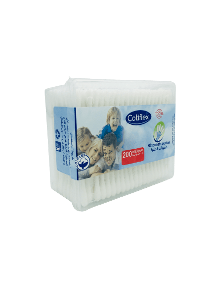 COTIFLEX COTON TIGE ADULTE 200 BATONNETS