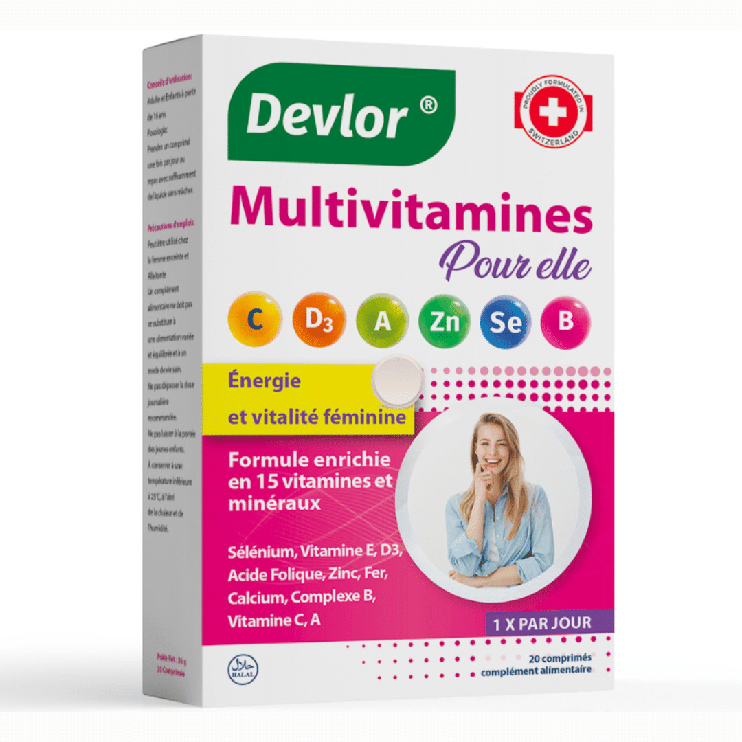 DEVLOR MULTIVITAMINES POUR ELLE COMPRIMES B/20