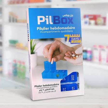 HANDSON PILBOX P7 PILULIER HEBDOMADAIRE+COMPARTIMENTS QUOTIDIENS.