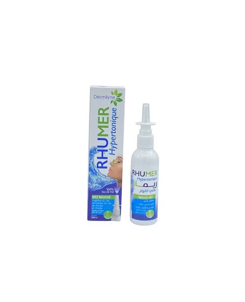 DERMILYNE.RHUMER HYPERTONIQUE EAU DE MER HYGIENE DE NEZ F/100ML