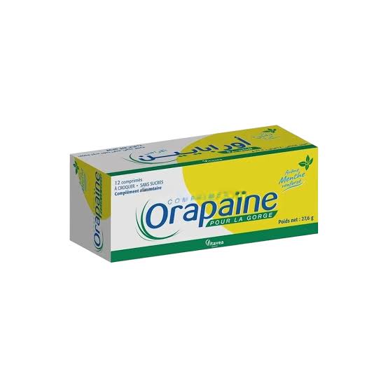 NUTRISANTE VITAVEA ORAPAINE MAL DE GORGE CPR A SUCER GOUT MENTHE