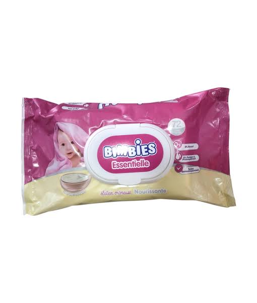 BIMBIES LINGETTE P/72 ESSENTIELLE -NOURISSANTE-