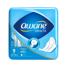 AWANE SERVIETTE HYGIENIQUE ULTRA FIT NORMALE PACK X9 PCS