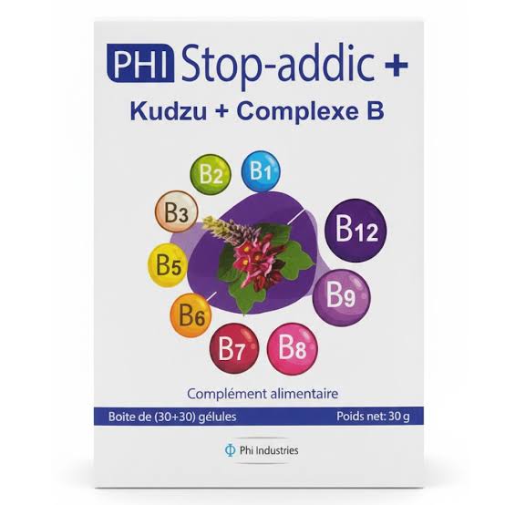 PHI.STOP ADDIC PLUS SERVAGE DE TABAC + 9 B BT/30(15 GEL KUDZU+15 LES 9 B)