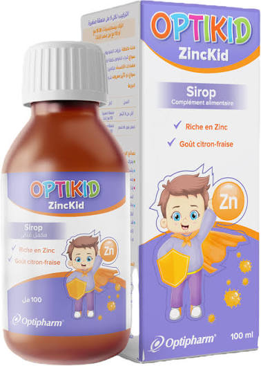 OPTIPHARM OPTIKID ZINCKID SIROP DE ZINC 100ML