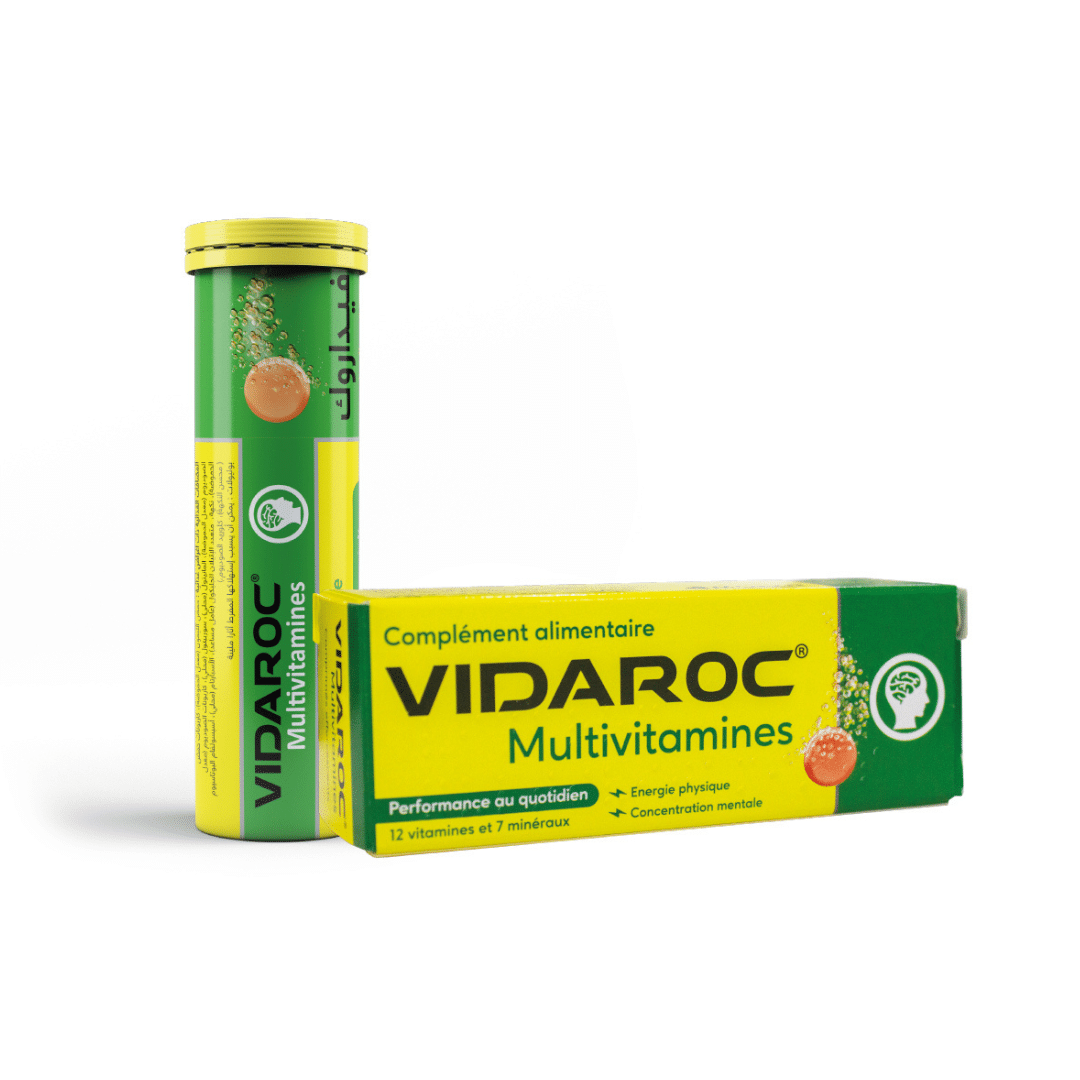 MOBEN VIDAROC MULTIVITAMINE EFFERVESCENT S/SUCRE BT/10 COMP .