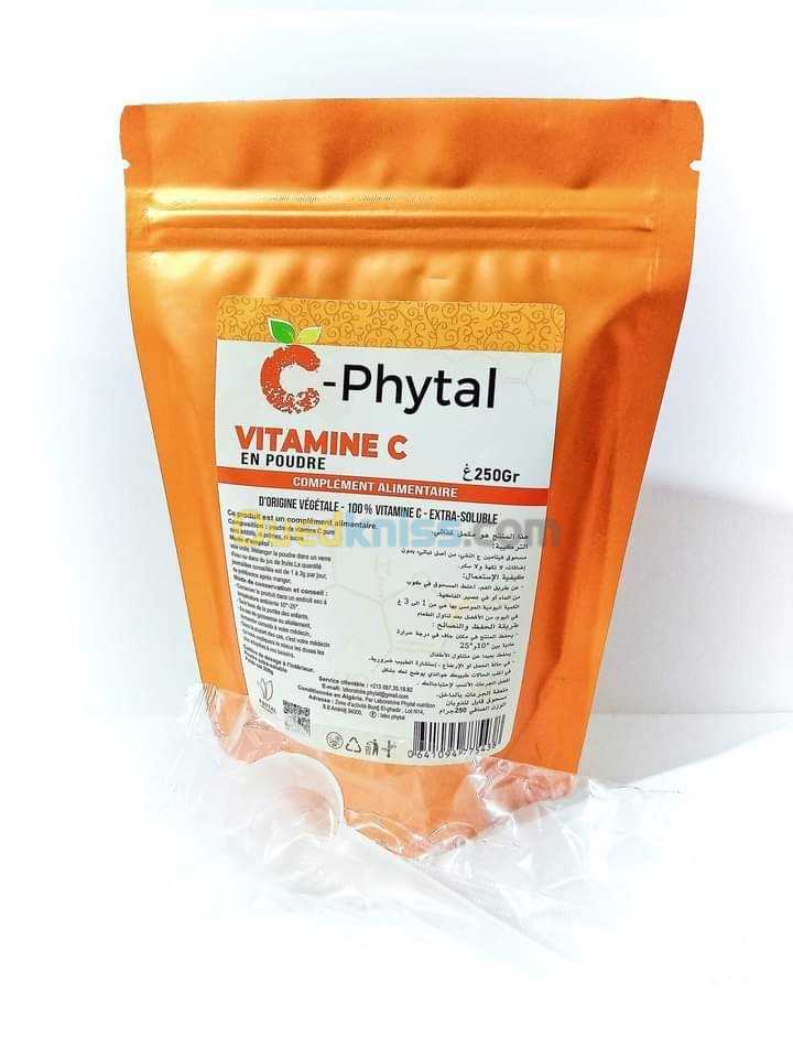 PHYTAL NUTRITION C-PHYTAL VITAMINE C EN POUDRE SAC DE 250GR
