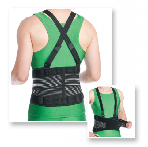 MED TEXTILE CEINTURE LOMBAIRE AVEC BRETELLES T:XL