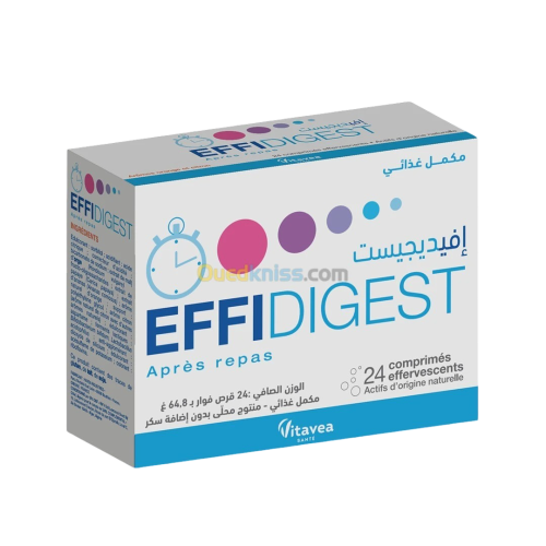 EFFIDIGEST COMPRIMES EFFERVESCENTS BT/24