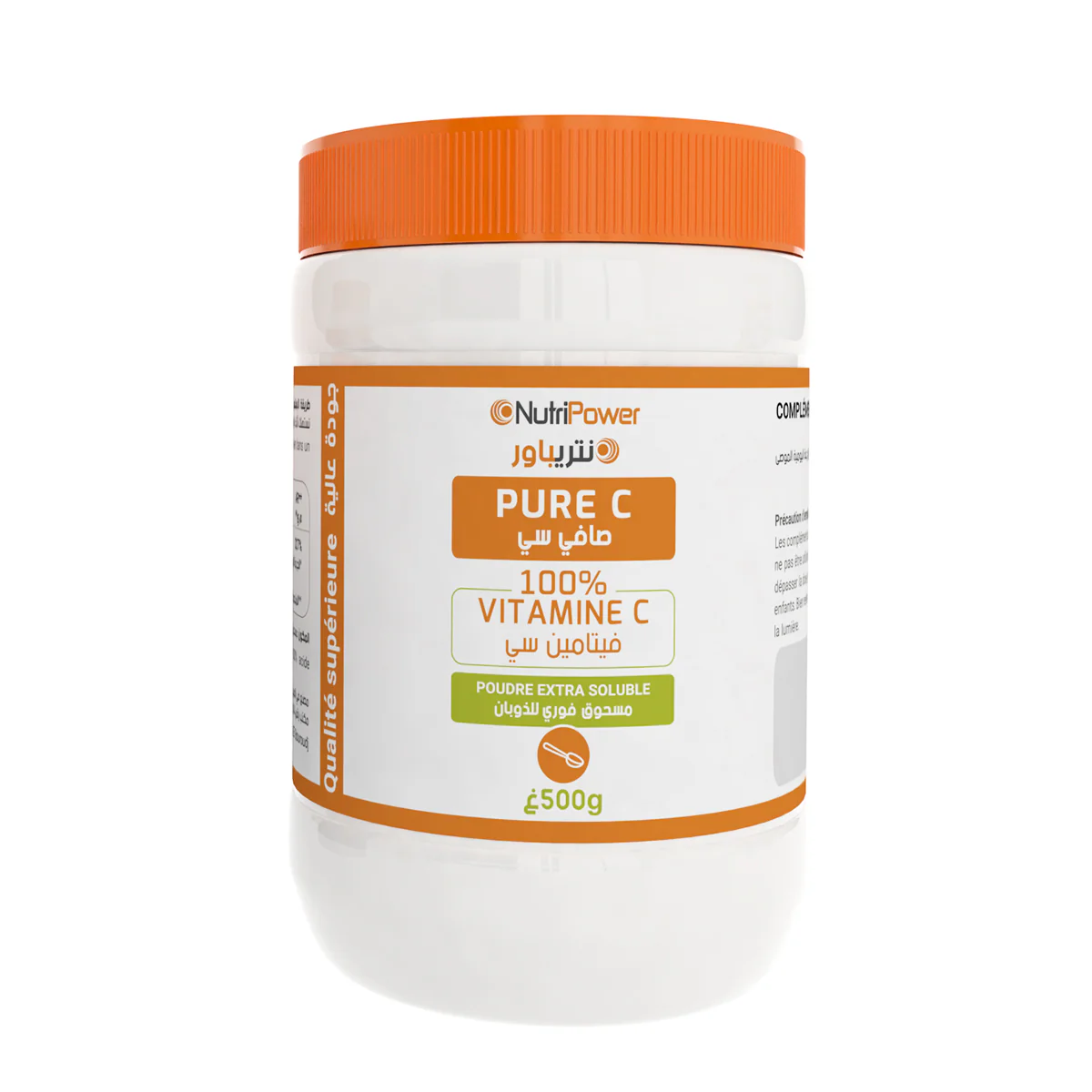 NUTRIPOWER VITAMINE C EN POUDRE POT 500 GR