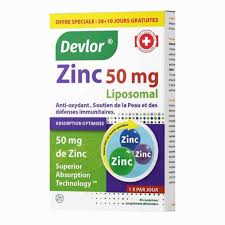 DEVLOR ZINC 50MG LIPOSOMAL C/37